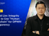 Donald Lim: Integrity Chain to Use “Human Blockchain” for DPWH Transparency