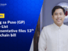 Galing sa Puso (GP) Party-List Files 13th Blockchain Bill in Congress