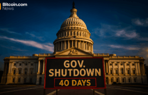 US Government Shutdown Hits Day 40 as Polymarket Traders Bet 60% on Mid-November or Later