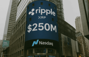 Ripple Featured on Nasdaq Tower After Donating Over $250M Through Pledge 1% Program