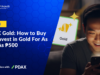 PDAX Gold: How to Buy and Invest in Gold For As Low As ₱500