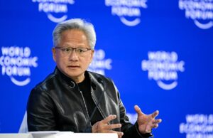 Tech CEOs boast and bicker about AI at Davos