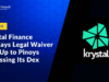 DeFi Platform Krystal Finance Displays Legal Waiver Pop-Up to Pinoys Accessing Its Dex