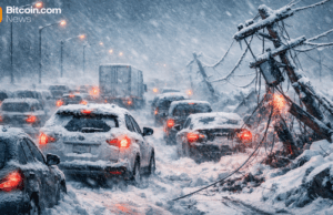 Report: Arctic Storm Front Disrupts US Bitcoin Mining, Block Times Stretch Past 12 Minutes