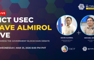 DICT Usec David Almirol to Address Public on Gov’t Blockchain Initiative on BitPinas Webcast