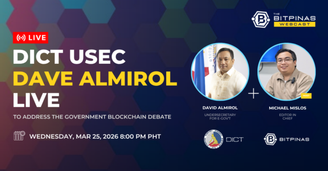 DICT Usec David Almirol to Address Public on Gov’t Blockchain Initiative on BitPinas Webcast