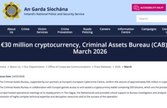 Cracked: How Irish Crypto Authorities Finally Moved 500 ‘Inaccessible’ Bitcoin