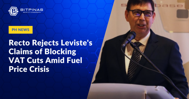 Recto Rejects Leviste’s Claims of Blocking VAT Cuts Amid Fuel Price Crisis
