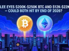 Tom Lee Eyes $200K–$250K BTC and $12K–$22K ETH — Could Both Hit by End of 2026?