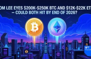 Tom Lee Eyes $200K–$250K BTC and $12K–$22K ETH — Could Both Hit by End of 2026?