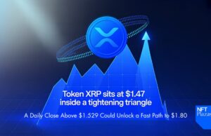 XRP Sits at $1.47 Inside a Tightening Triangle — A Daily Close Above $1.529 Could Unlock a Fast Path to $1.80