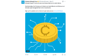 Charles Schwab Opens Spot Crypto Trading to Millions of Retail Customers
